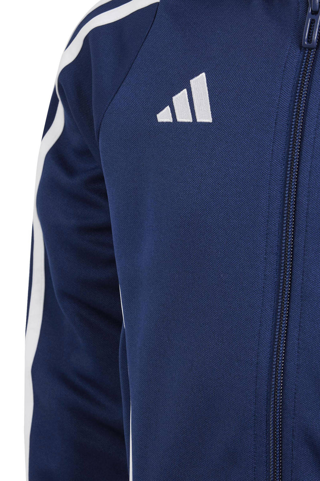adidas Juniorvoetbal trainingsjack TIRO 24 donkerblauw/wit