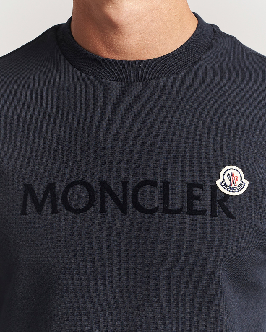 Moncler Lettering Logo Sweatshirt Navy