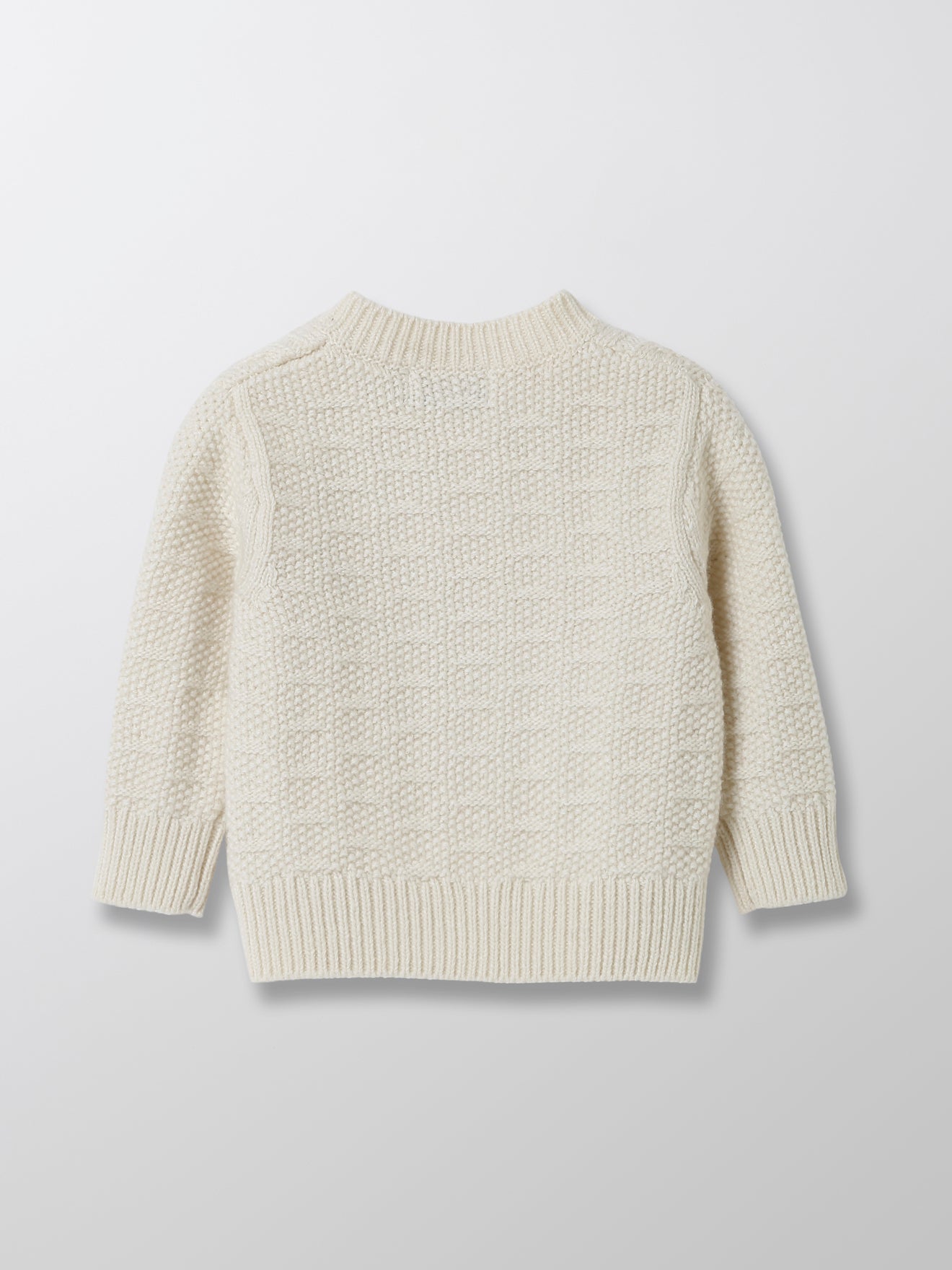 Cardigan torsadé Bébé laine majoritaire