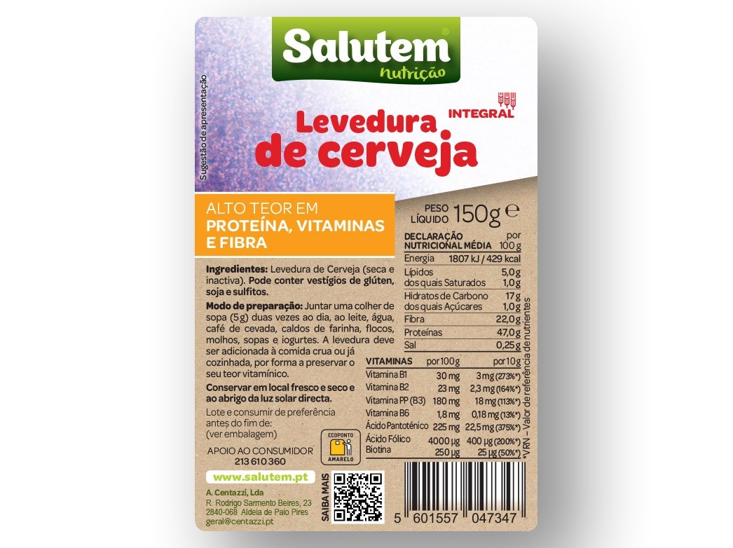 LEVEDURA SALUTEM CERVEJA EM PÓ 150G