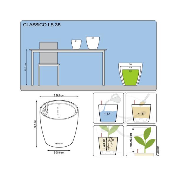 LECHUZA® CLASSICO LS, All-in-One-Set