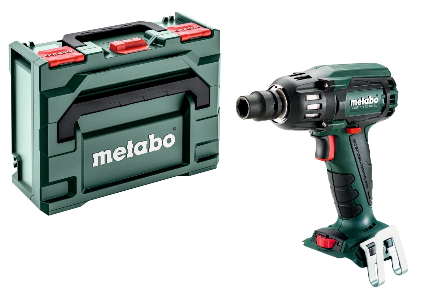 Metabo SSW 18 LTX 400 BL Basic 18V Li-Ion Accu slagmoersleutel body in MetaBox - 400Nm - 1/2
