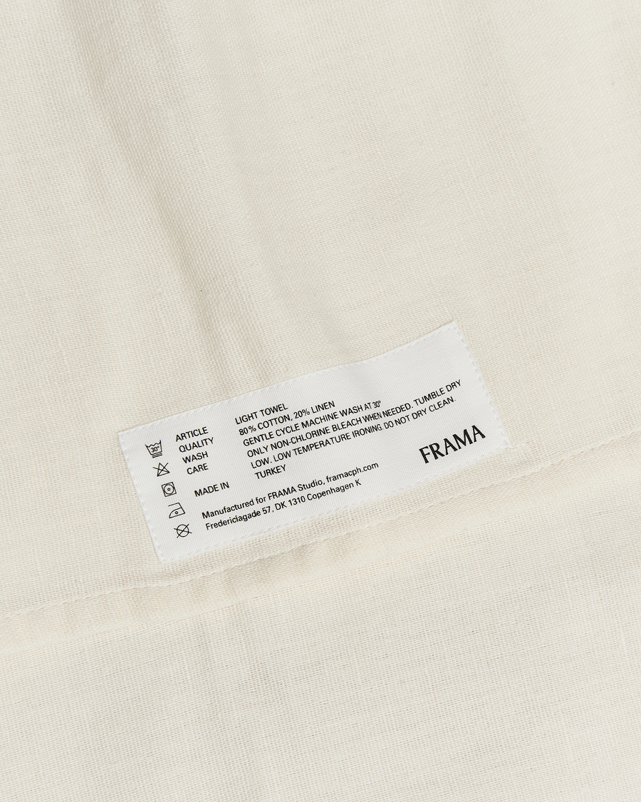 Frama Light Bath Towel 70X140cm Bone White