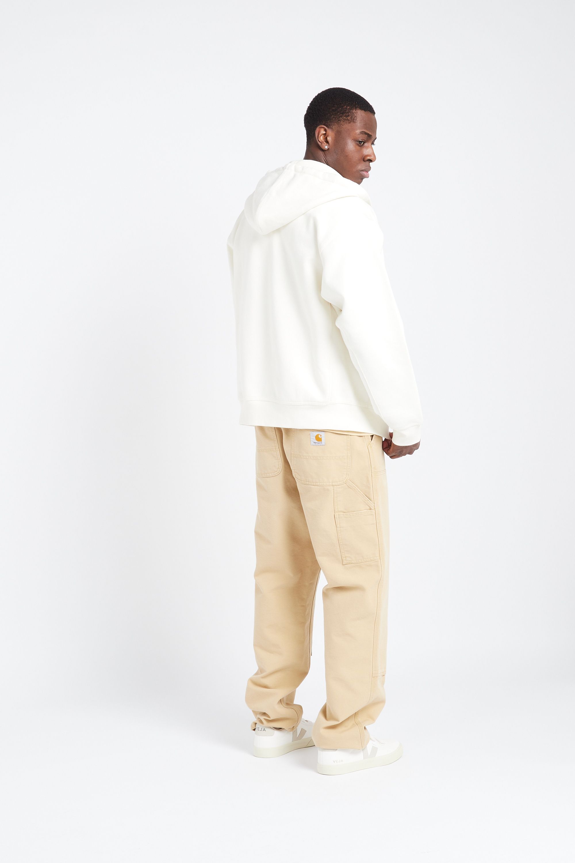 CARHARTT WIP Hoodie Hooded American Script Jacket Beige