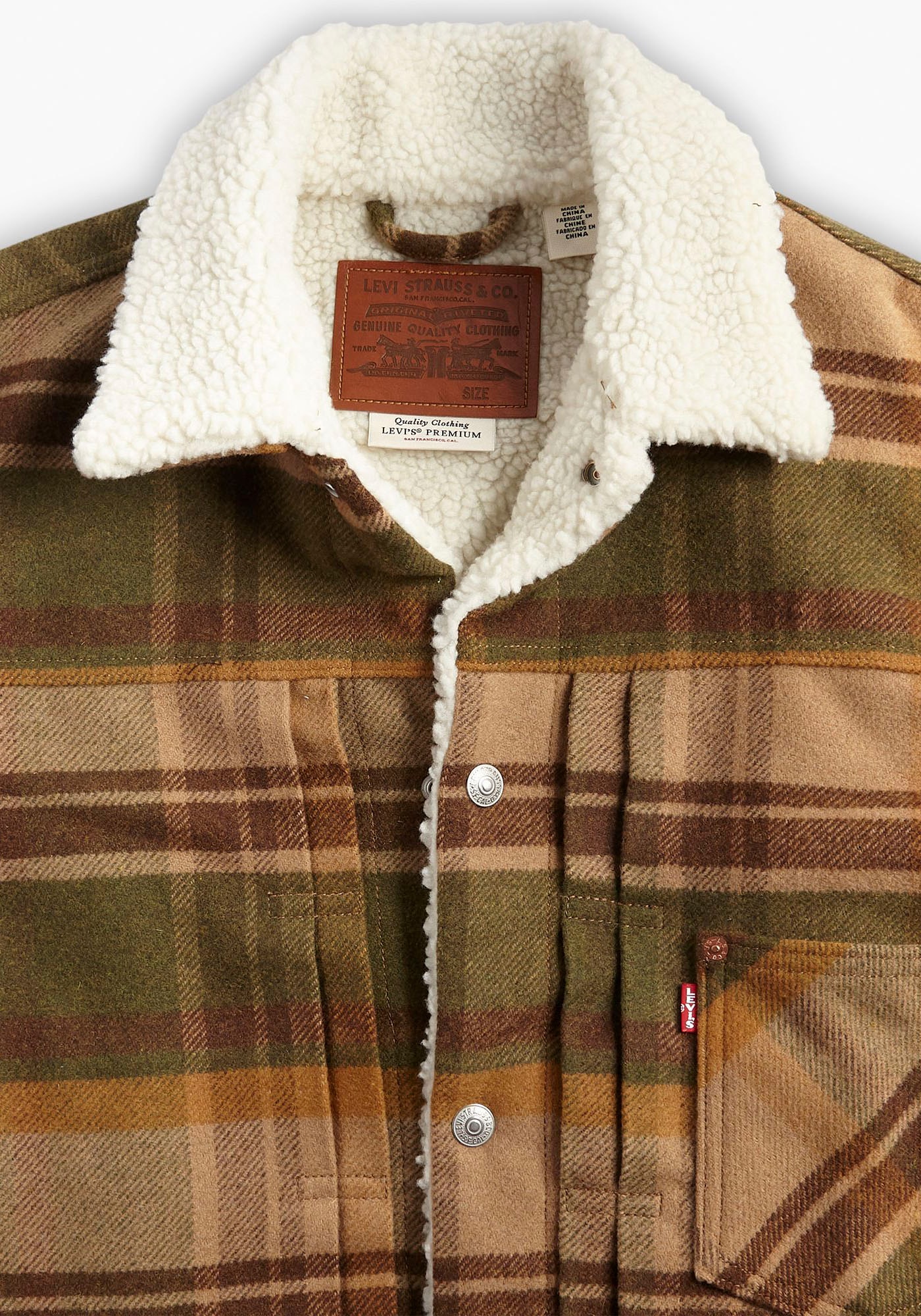 Levi's® Jeansjacke »SHERPA TRUCKER« mit warmem Sherpa-Futter