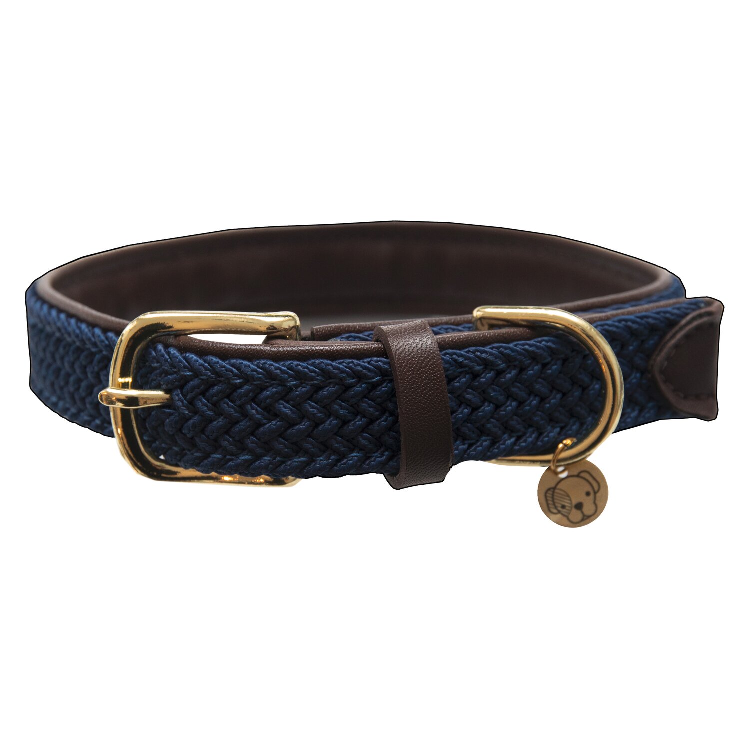 KENTUCKY DOGWEAR Hundehalsband Plaited Nylon  - navy