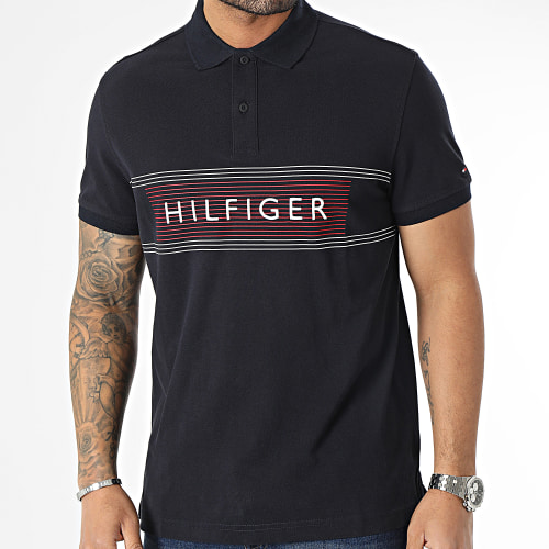 Polo Manches Courtes RWB Chest Bleu Marine