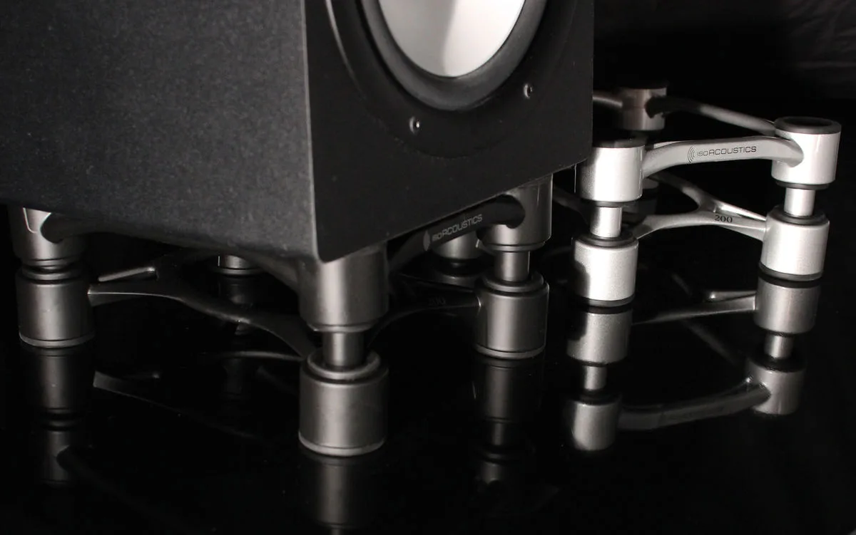 IsoAcoustics Aperta 200 Argent (la paire) Absorbeurs acoustiques