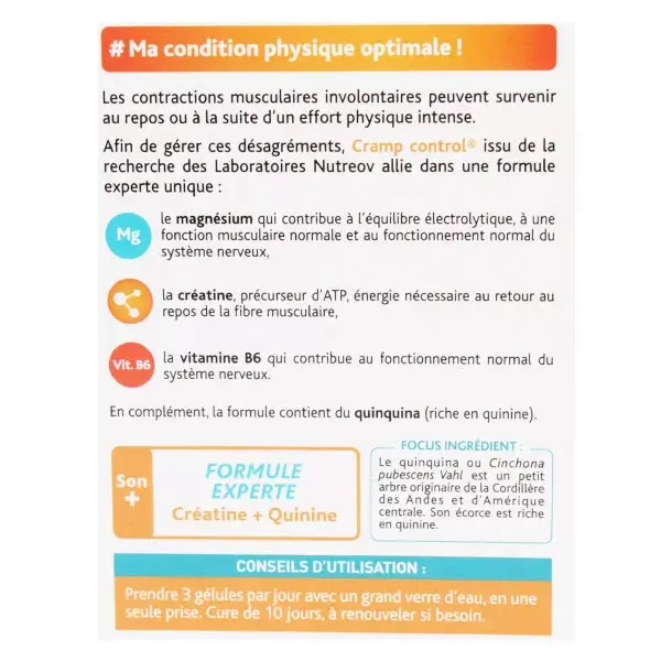 Nutreov Physcience Controle de Cãibras - Pacote com 2 x 30 cápsulas