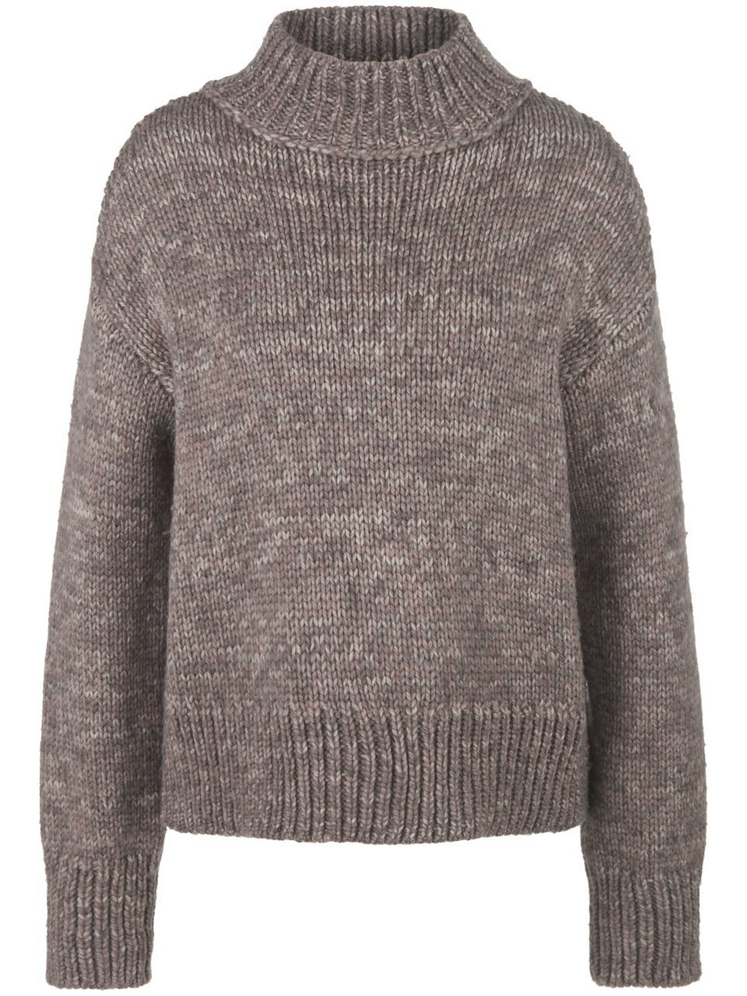 Stehkragen-Pullover