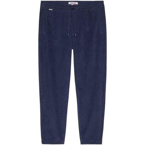 Tommy Jeans - TJM CORDUROY TRACKPANT Azul