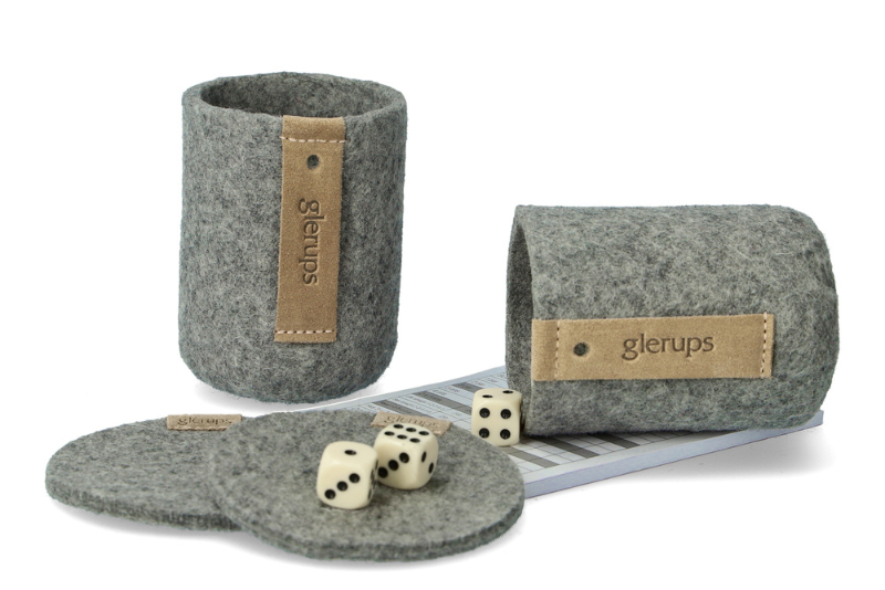 GLERUPS QUIETZY GREY WOOL LYSEGRÅ JATZY-SÆT I ULD