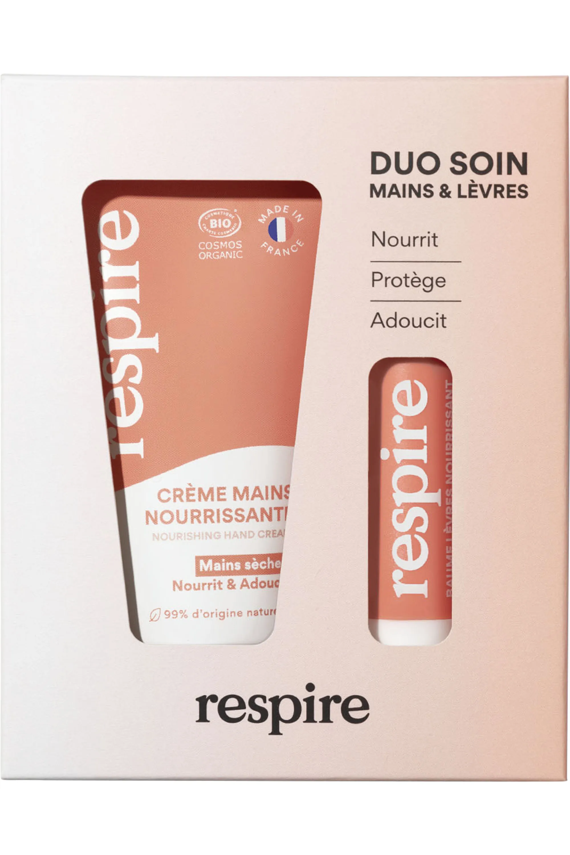 Respire Coffret Duo Soin mains & lèvres