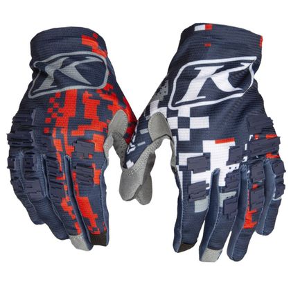 Gants cross KLIM XC LITE DIGITAL CHAOS RED 2022 - Rouge / Multicolore