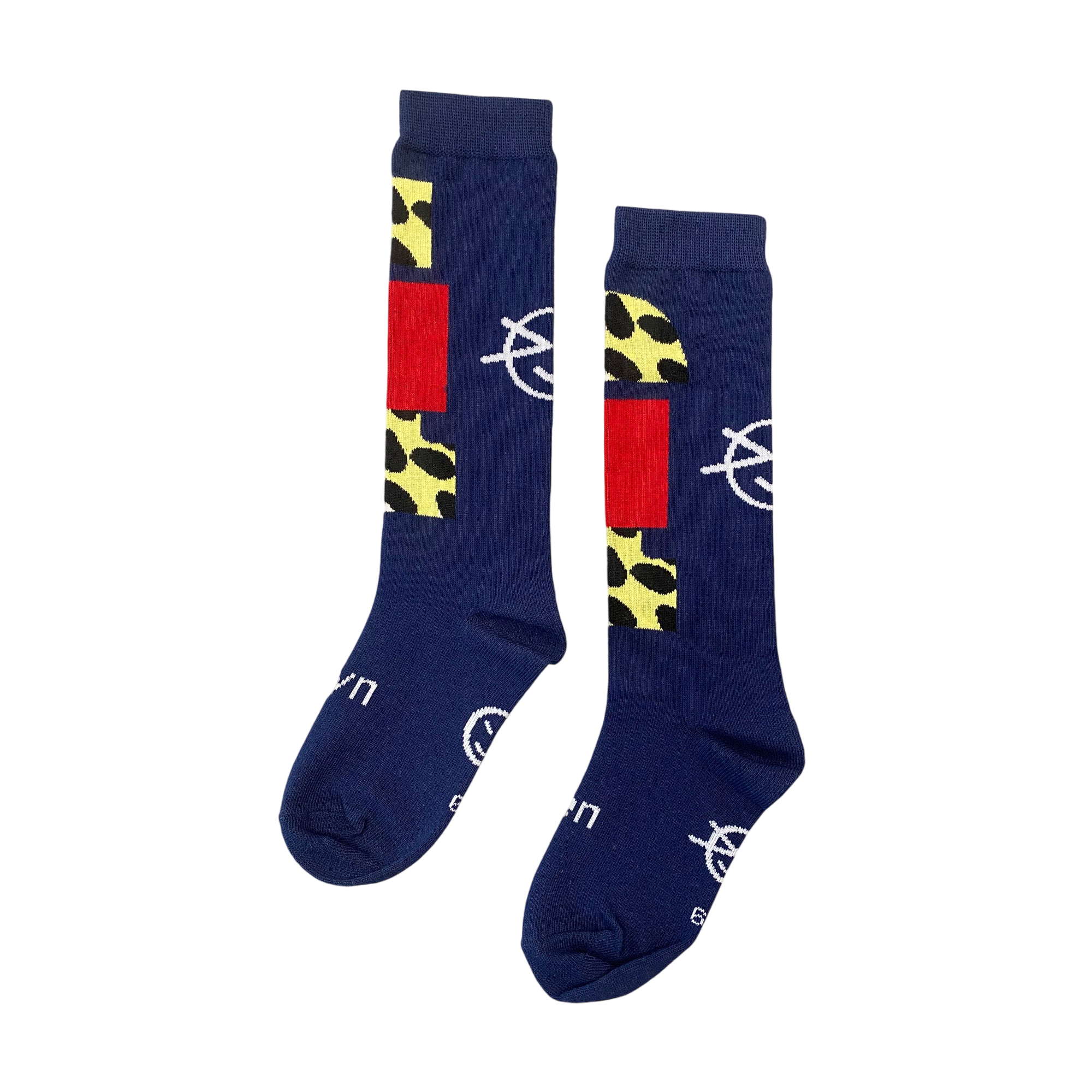 Socken Block Print Sock Navy Multi