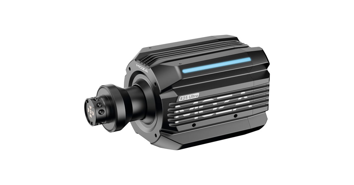 MOZAR25 Ultra True Torque Direct Drive Wheel Base  (Zwart)