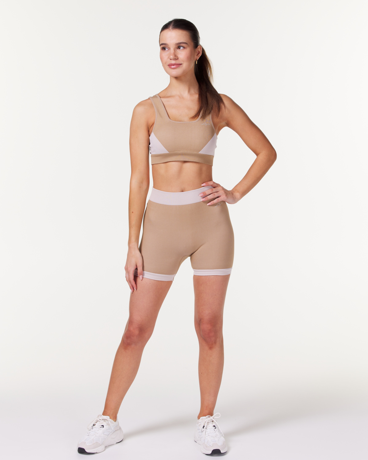 Bumpro Downtown Seamless Shorts Beige Cream