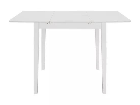 Table à manger extensible Blanc (80-120) x 80 x 74 cm MDF