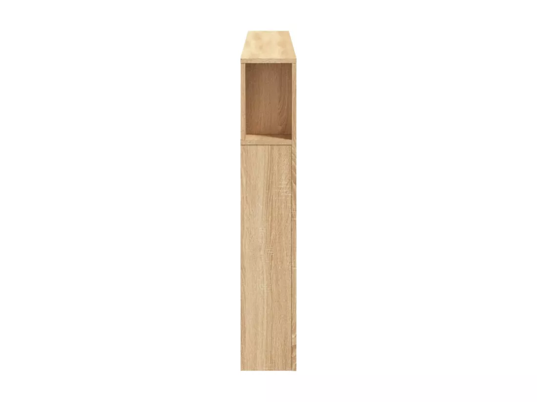 Tête de lit à LED chêne sonoma 160x18,5x103,5cm bois ingénierie