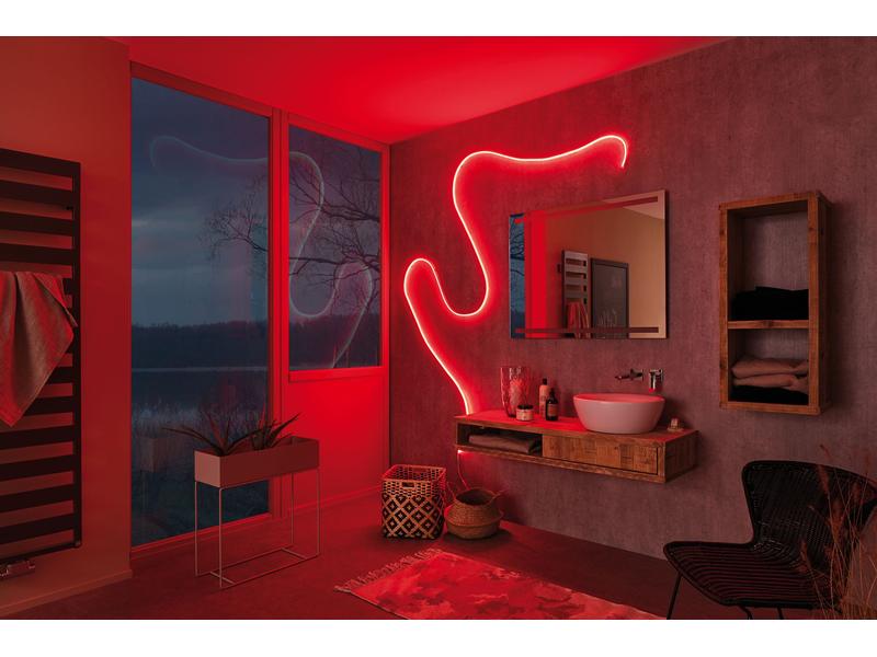 Paulmann LED-Stripe MaxLED Flow RGB, 5 m Basisset Licht-Streifen ohne sichtbare LED Punkte