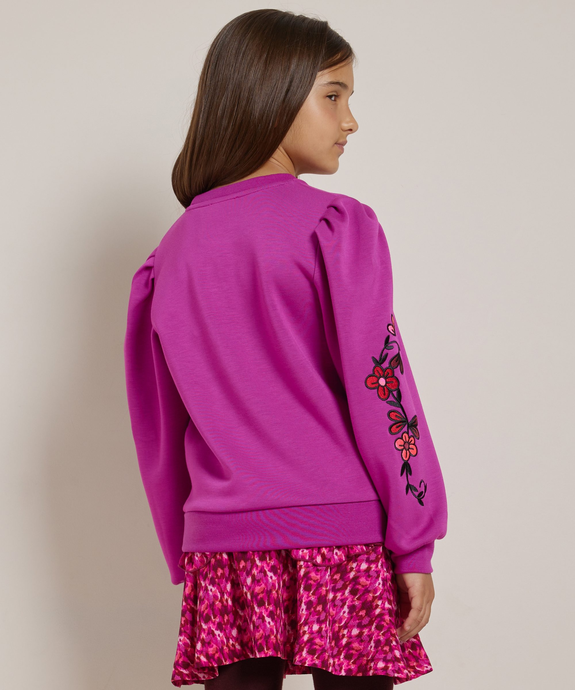 trui bloemen embroidery extra zacht