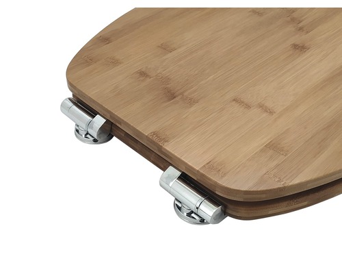 form&style bamboe toiletzitting met soft-close mechanisme