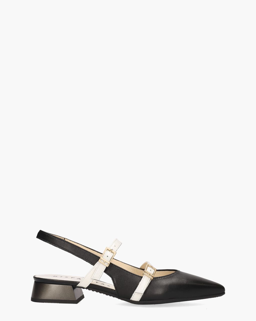 Hispanitas HV253922 Zwart/Wit Dames Slingbackloafers