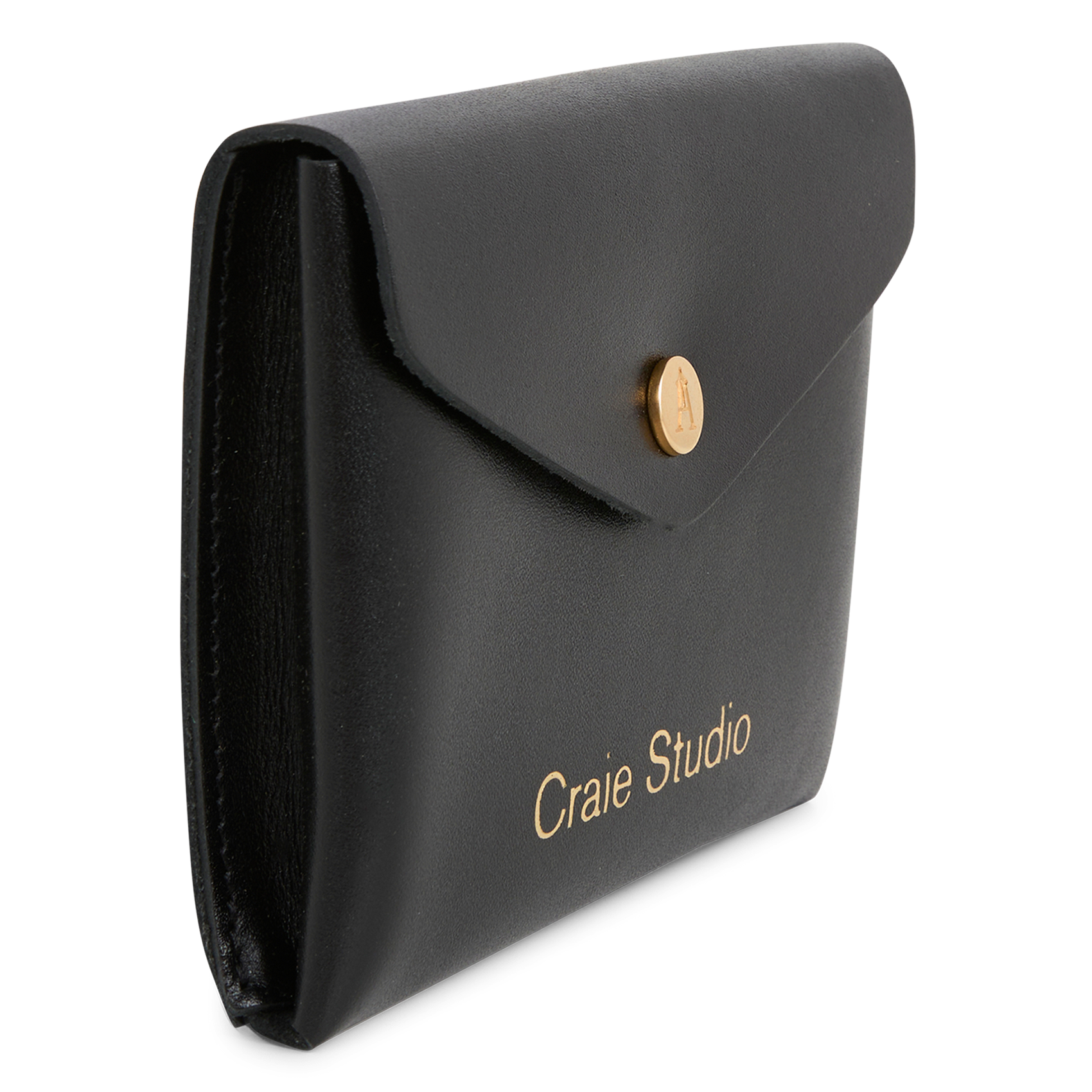POCHI - Pochette en cuir de vachette | Noir