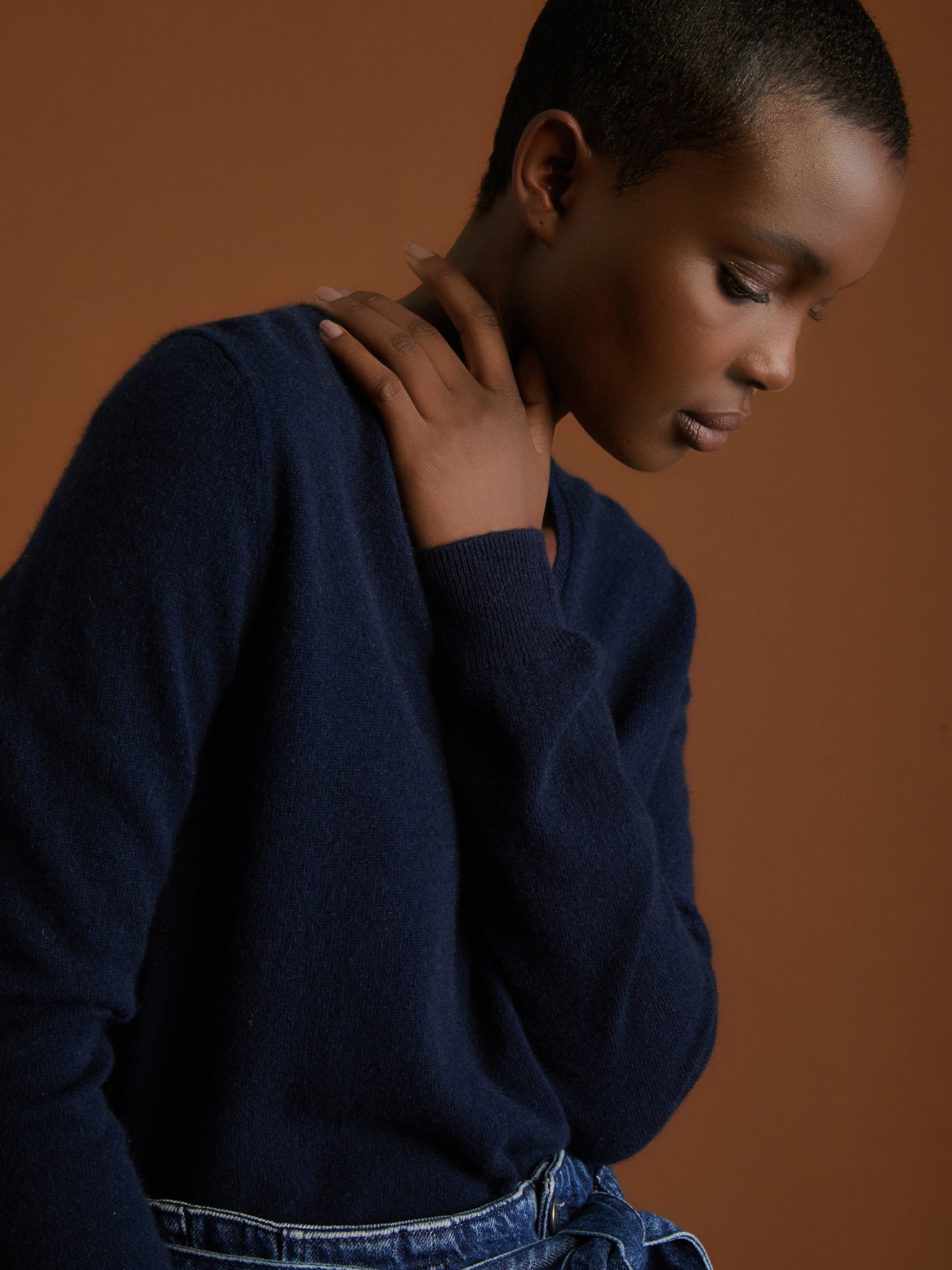 Pull col V femme - Collection Cachemire