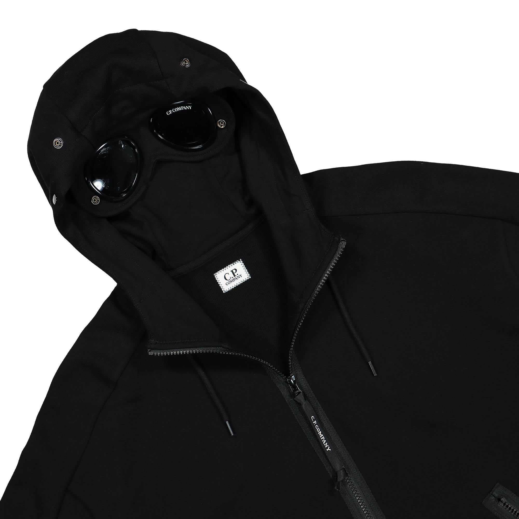 C.P. Company<br>Diagonal Raised Fleece Goggle Zipped Hoodie
