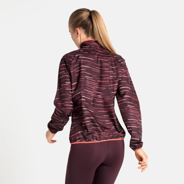 Veste running ODLO ESSENTIAL LIGHT PRINT JACKET W WINETASTING