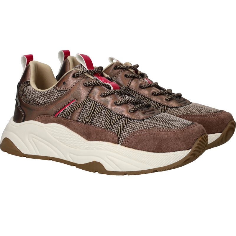 POSH by Poelman Sneakers Bruin Dames