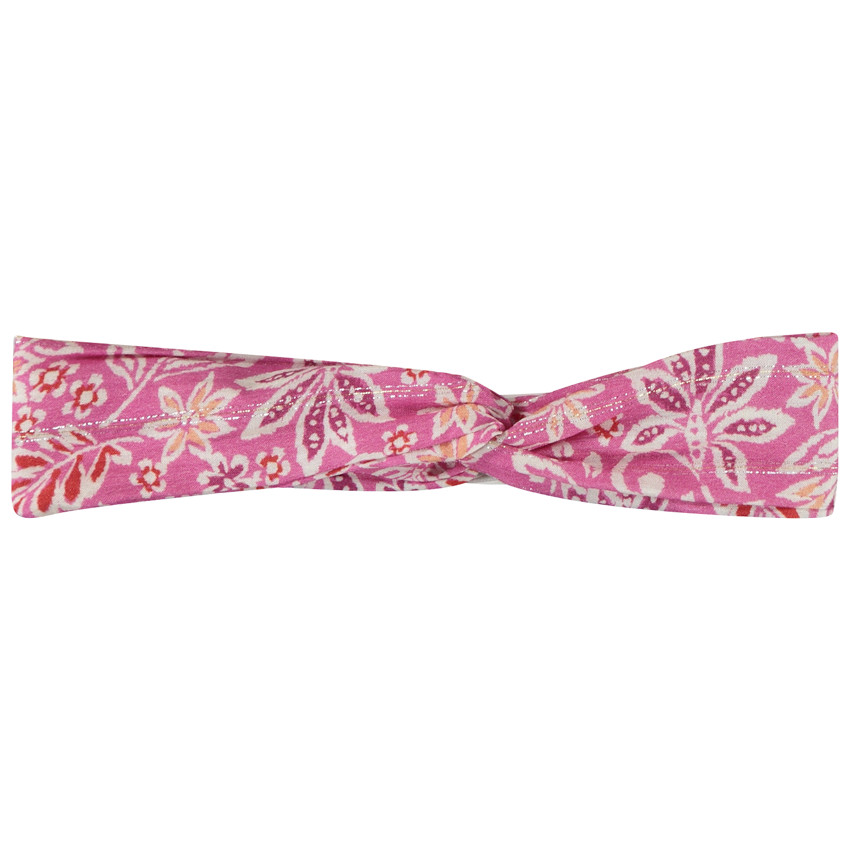 Bandeau effet croisé et scintillant imprimé floral pour fille