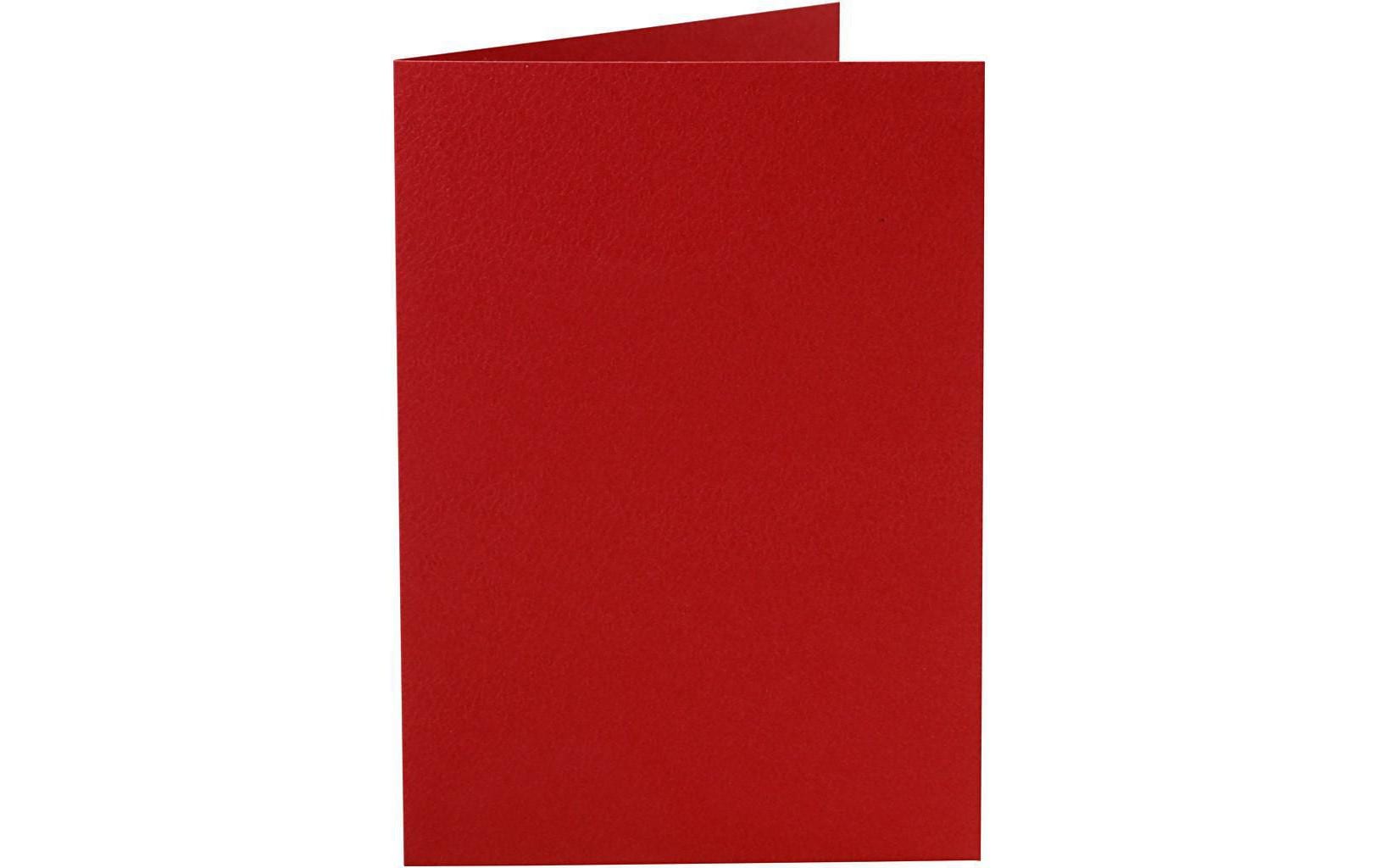 Blankokarte 10.5 x 15 cm ohne Couvert, RotKarten, 220 g/m²