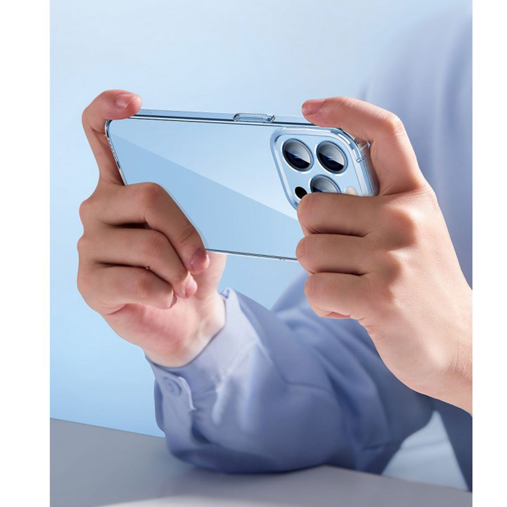 iPhone 14 Crystal Hardcase Hülle Ultra Thin mit Kameraschutz   Display Panzerglas - Transparent