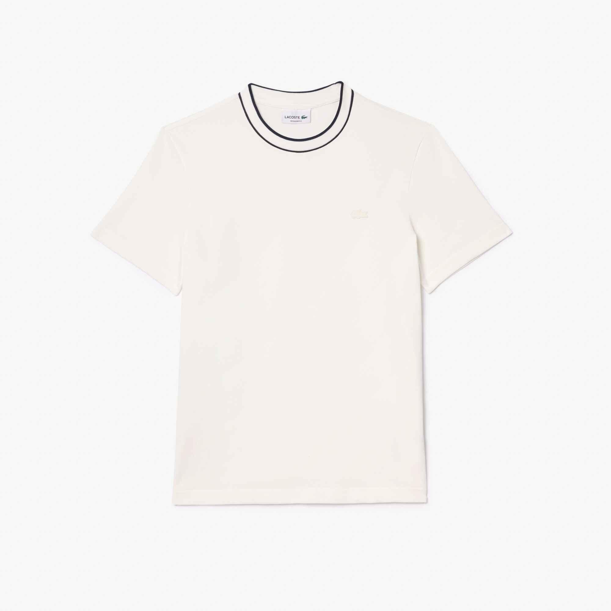 Lacoste Stretch Pique Stripe Collar T shirt