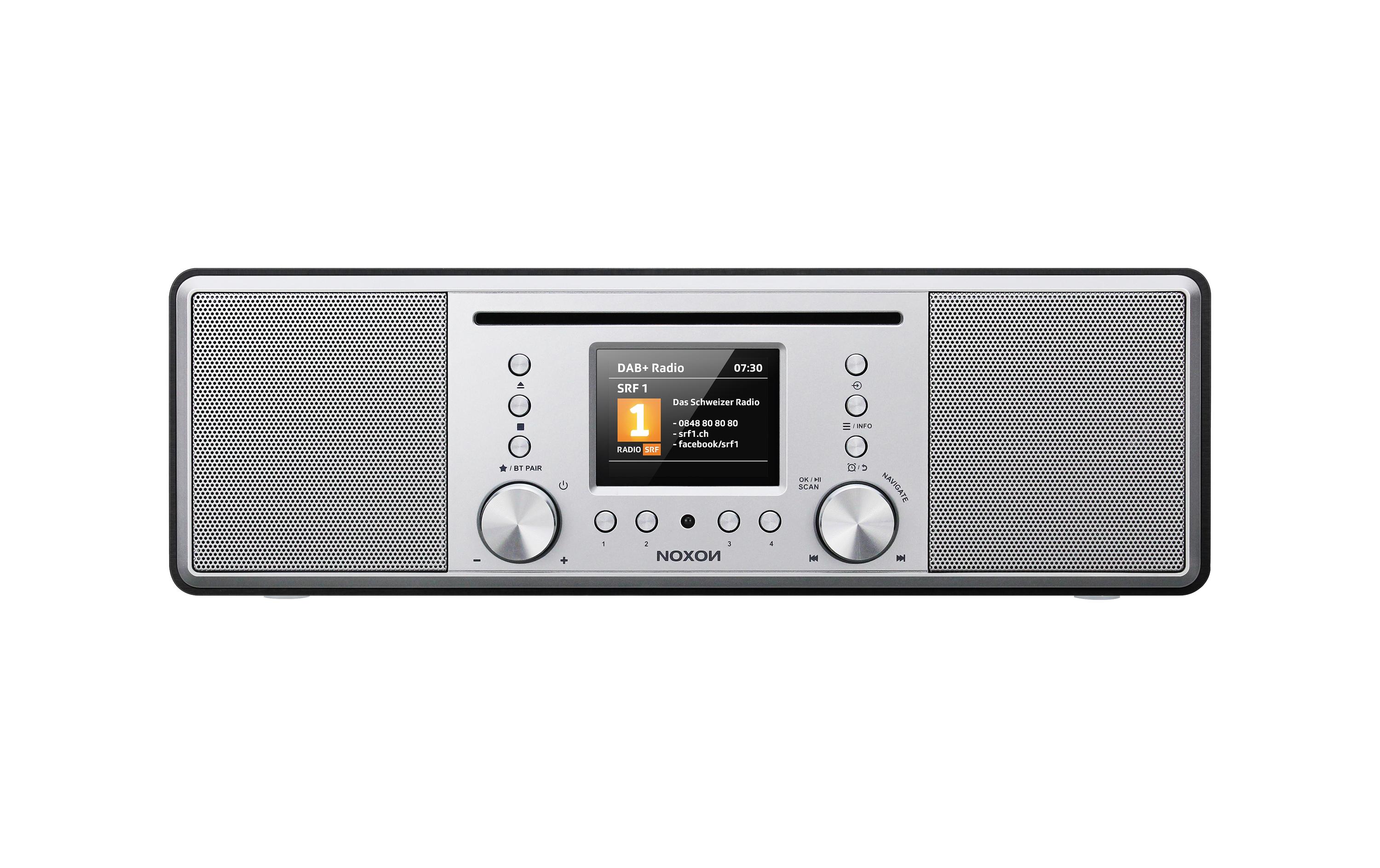 DAB+ Radio Furka Silber<br>DAB+/FM/Bluetooth/CD-Spieler