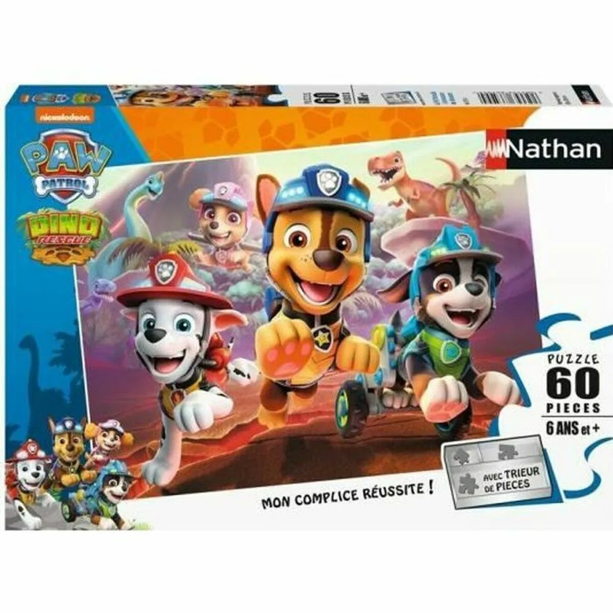 Nathan Pat'Patrouille Dinosaures - Puzzle 60 pièces