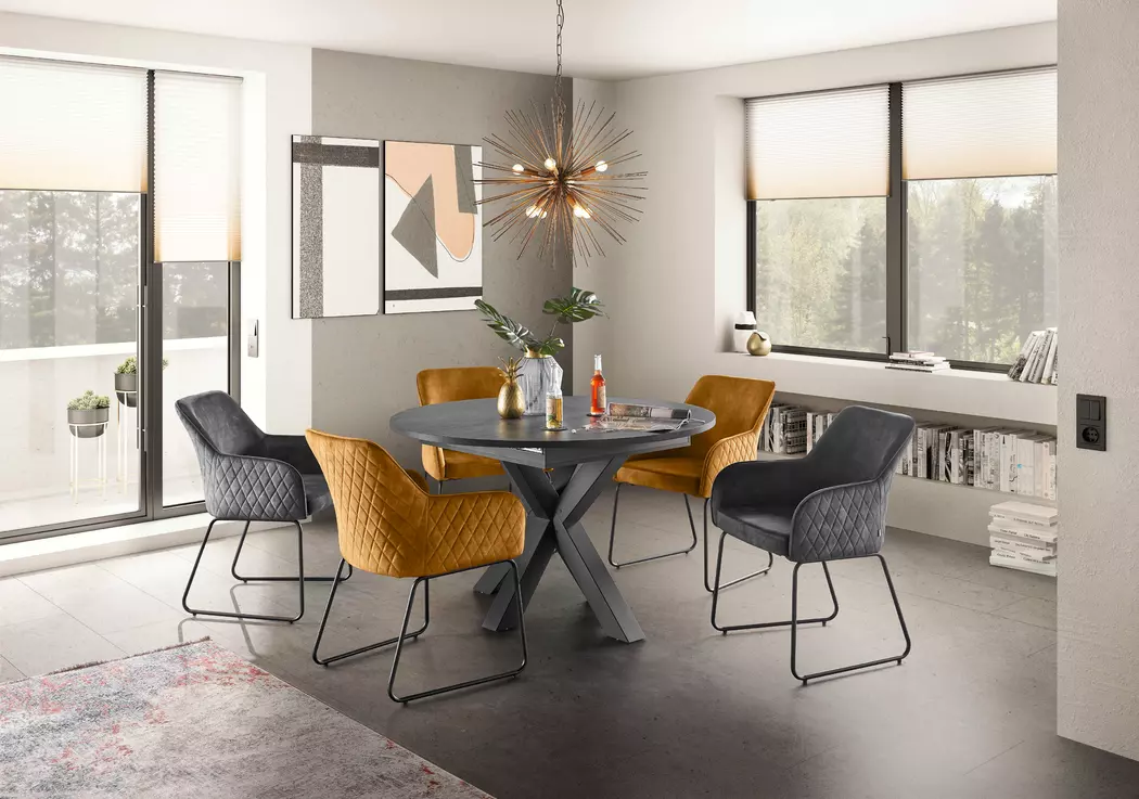Esstisch mit Auszug New Atlanta  Ø 130/170x81cm
