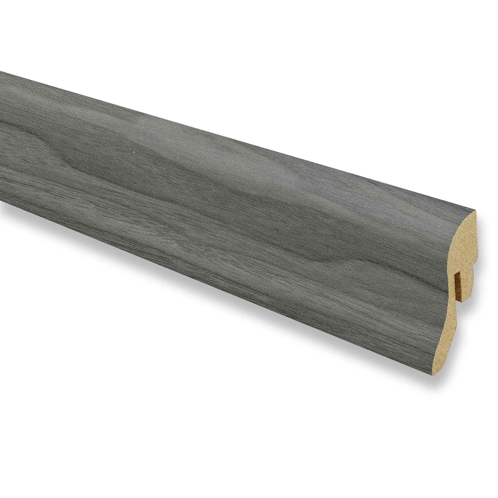 Sockelleiste - Eiche Rauchgrau - 250 cm lang