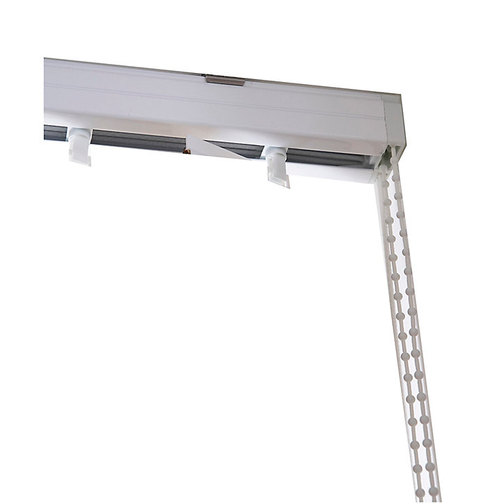 Rail pour store californien Madeco blanc ouverture centrale 160 cm