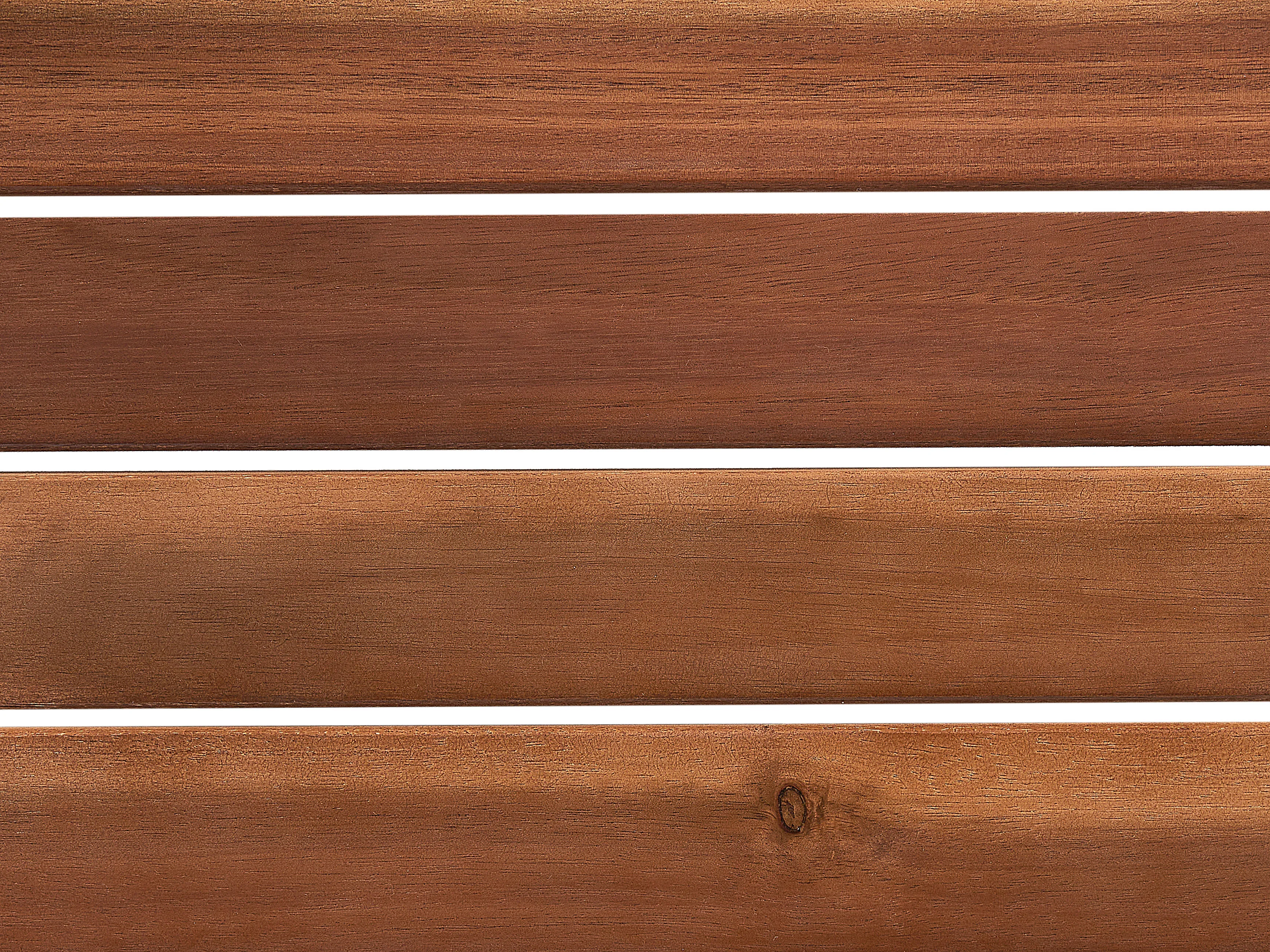 Loungeset met tafel 4-zits ANTRIA Acaciahout Zwart