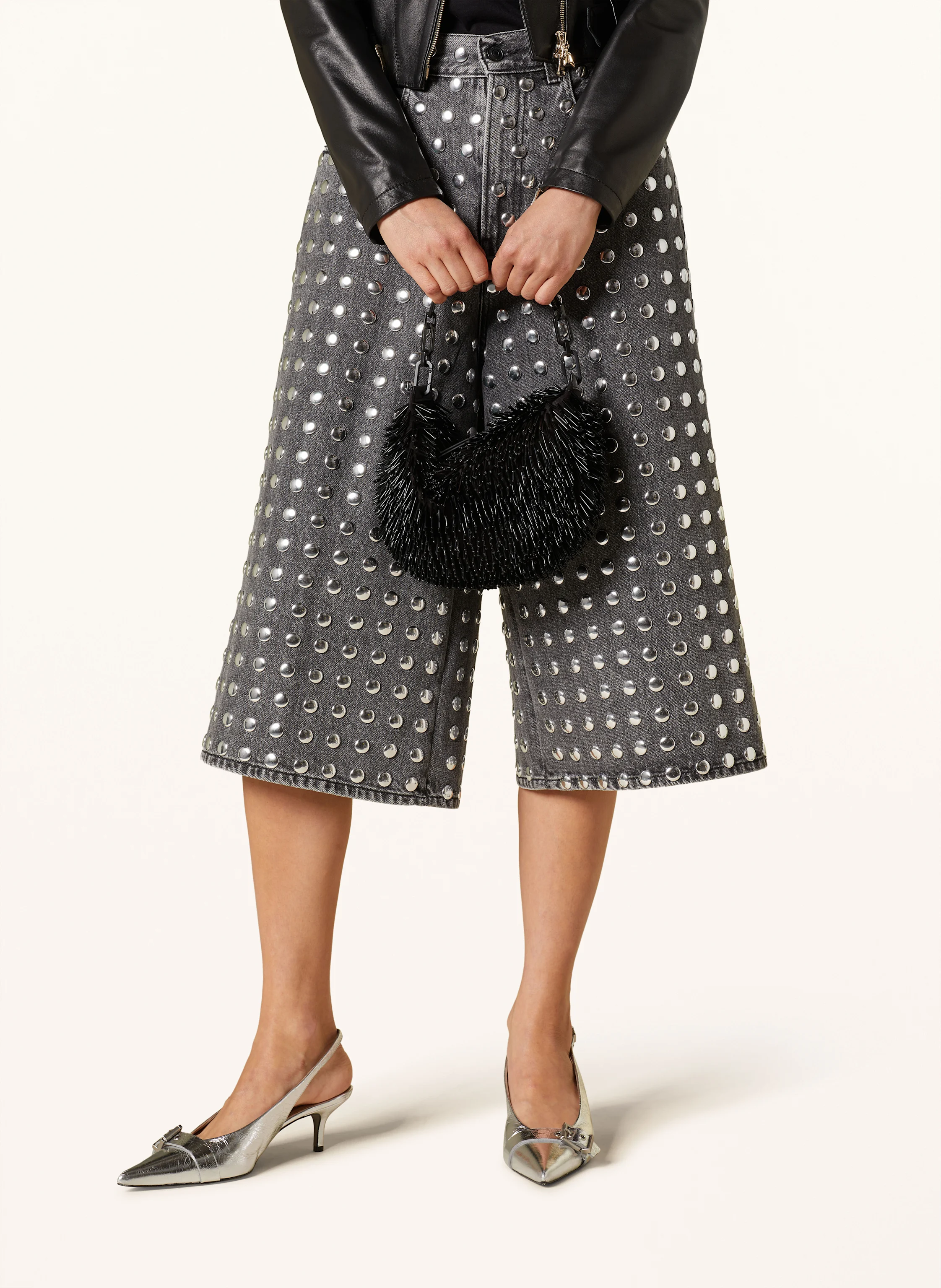 ALLSAINTS Clutch MADEA mit Schmucksteinen