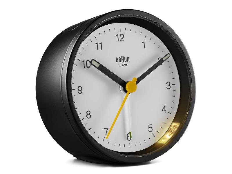 Braun Klassischer Wecker BC12 Schwarz/Weiss Wecker