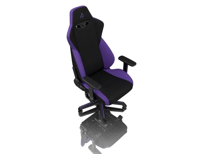 Nitro Concepts S300, Polstret vatteret sæde, Polstret vatteret ryglæn, Sort, Lilla, Sort, Lilla, Stof, Skum, Stof, Skum