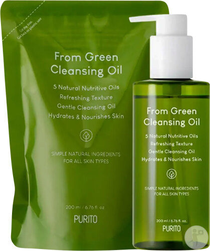 Purito Set From Green Cleansing Oil Flacon-Pompe 200ml + Recharge 200ml