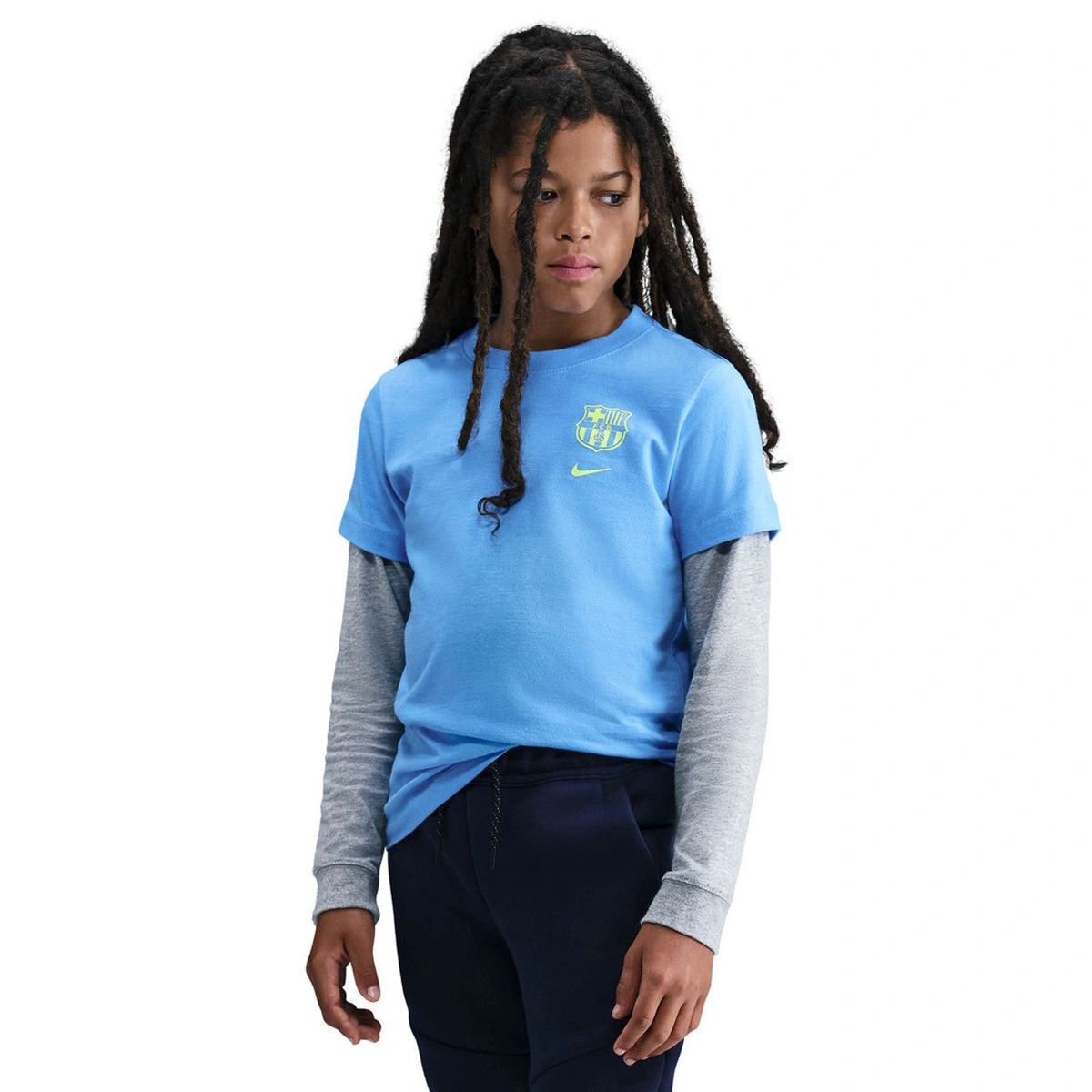 T-Shirt Nike FC Barcelona Fanswear 2025-2026 Criança