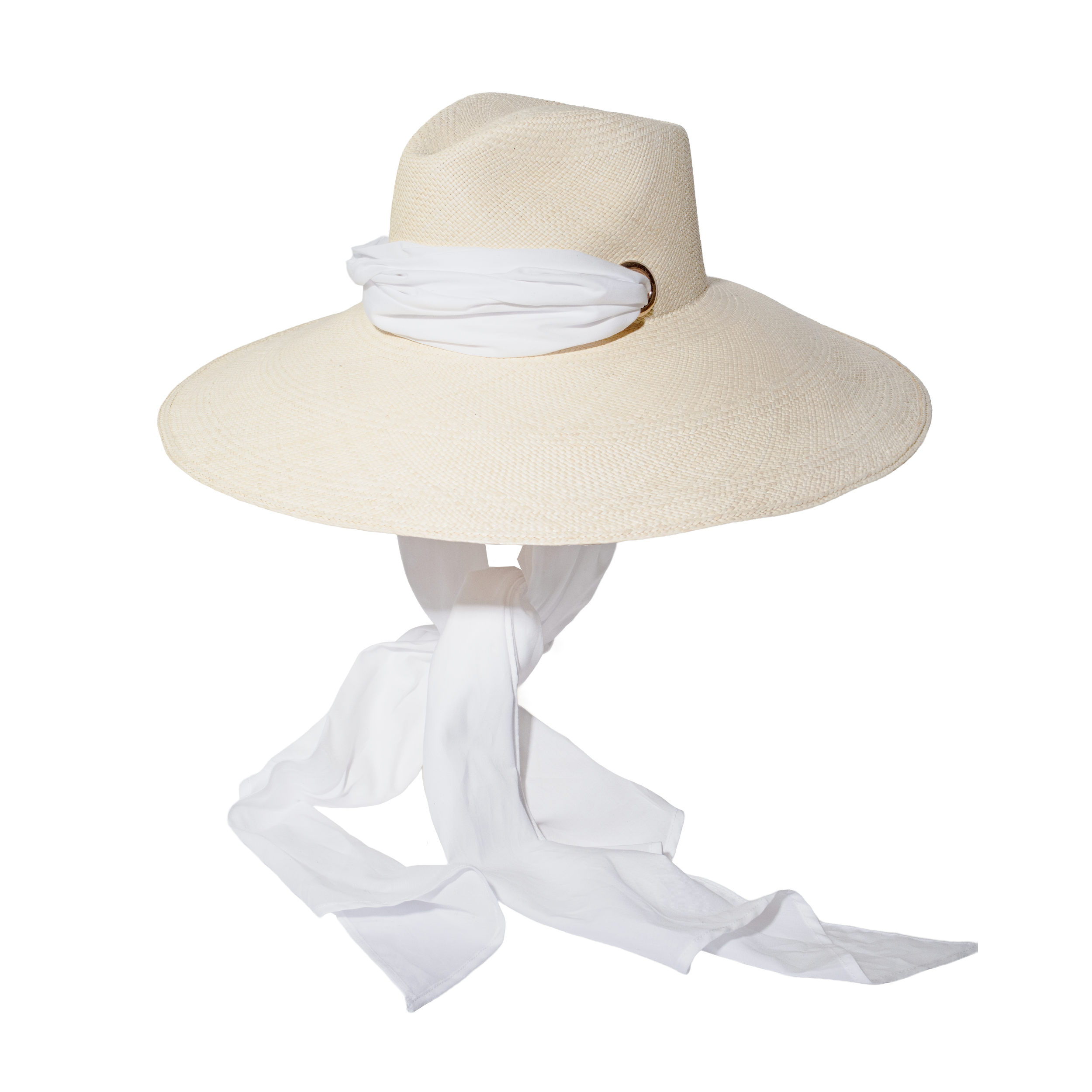 Chapeau Aguacate à bord extra long en tissu de coton