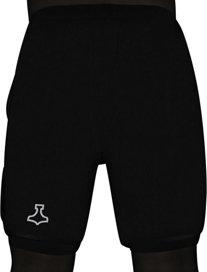 Liiteguard Glu-Tech 2-i-1 løbeshorts Sort