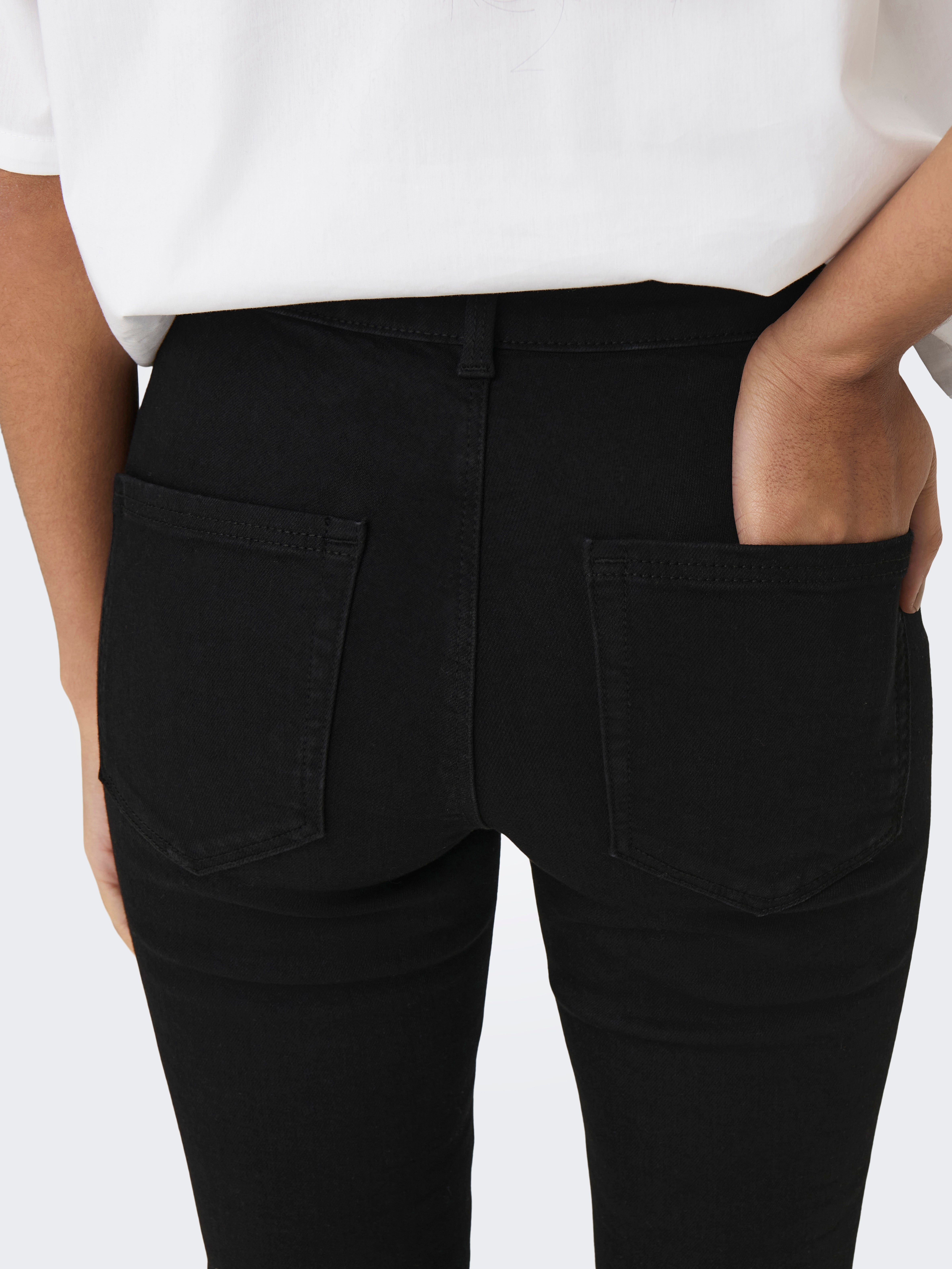 ONLBLUSH Hohe Taille Skinny Fit Jeans Black
